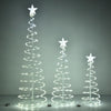 Yescom Lighted Spiral Christmas Trees 6' 4' 3' Battery Powered