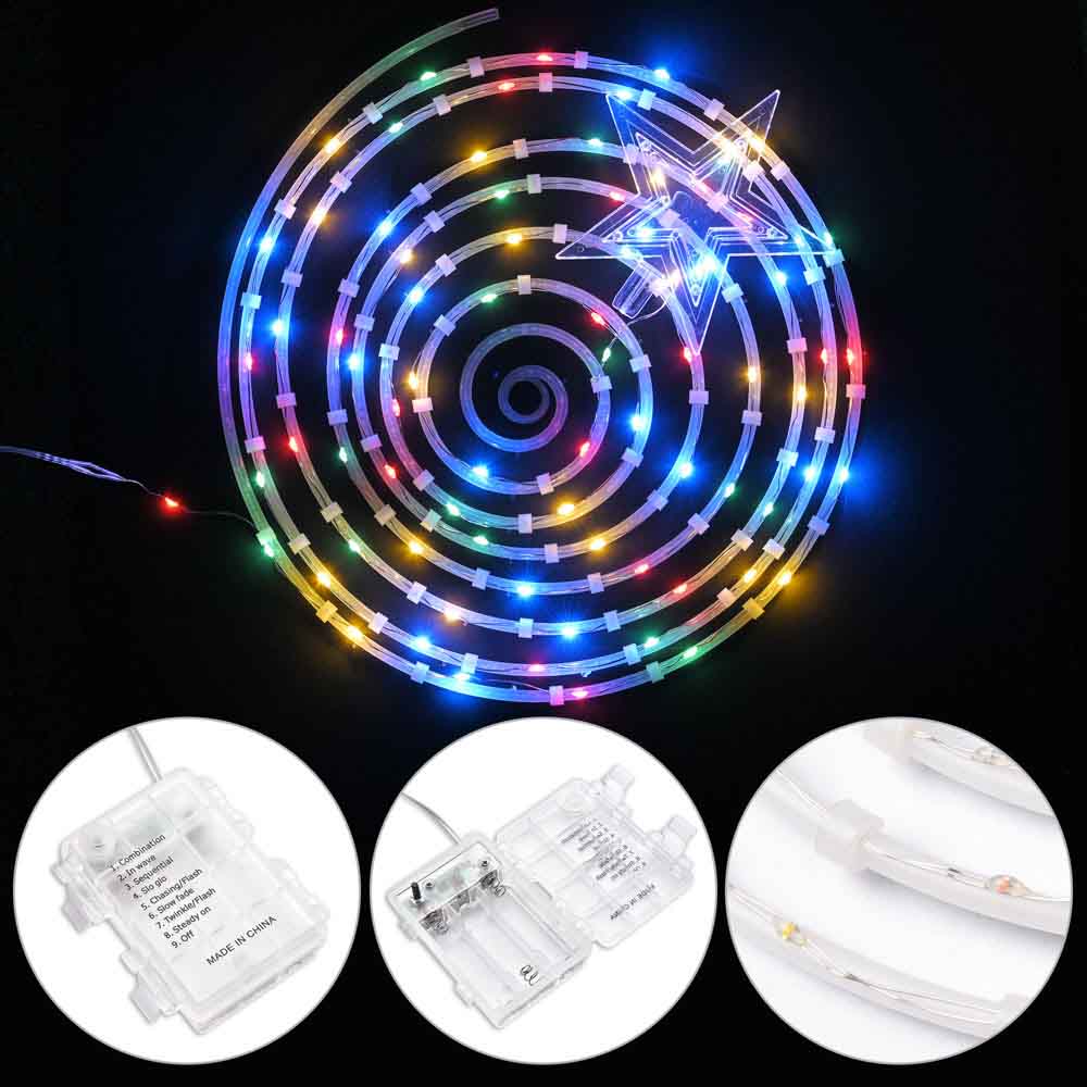 Yescom 2' Pre-Lit Spiral Christmas Tree Battery Operated Image