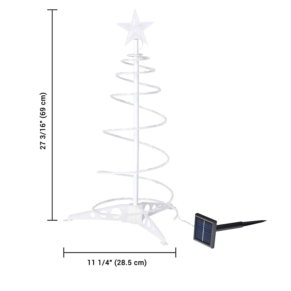 Yescom 2' Pre-Lit Spiral Christmas Tree Solar Operated Image