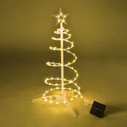 Yescom 2' Pre-Lit Spiral Christmas Tree Solar Operated, Warm White Image