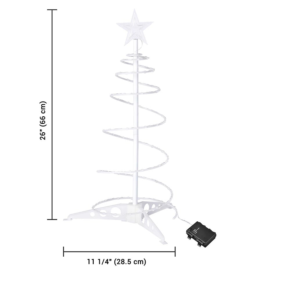 Yescom 2' Pre-Lit Spiral Christmas Tree Battery Operated Image