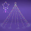 Yescom Christmas Tree Light 9 String Lights with Star & Pole