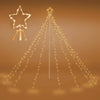 Yescom Christmas Tree Light 9 String Lights with Star & Pole