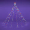 Yescom Christmas Tree Light 9 String Lights with Star & Pole