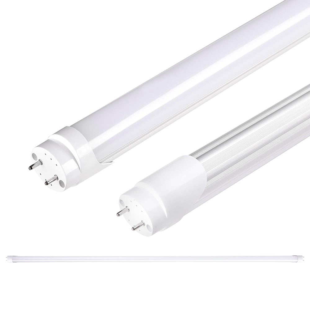 Yescom 4ft 18w T8 LED Tube Light Replacement Fluorescent Lamp Milky/ Clear, Clear Image