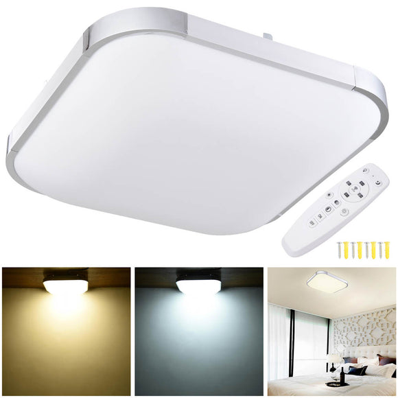 Yescom 36w 15in Flush Mount Dimmable LED Ceiling Light Fixture Remote Image