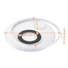 Yescom Modern Circle Ceiling Flush Light with Remote