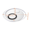 Yescom Modern Circle Ceiling Flush Light with Remote 70W 30 in.