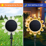 Yescom Solar Garden Light Amphibious Sunflower Light Waterproof RGB Image