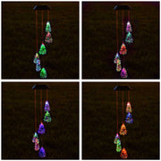 Yescom Solar LED Wind Chime Color Changing Decor Light Christmas Tree Image