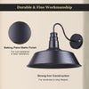 Yescom 14 in Industrial Black Wall Sconce Wall Light 1 Light