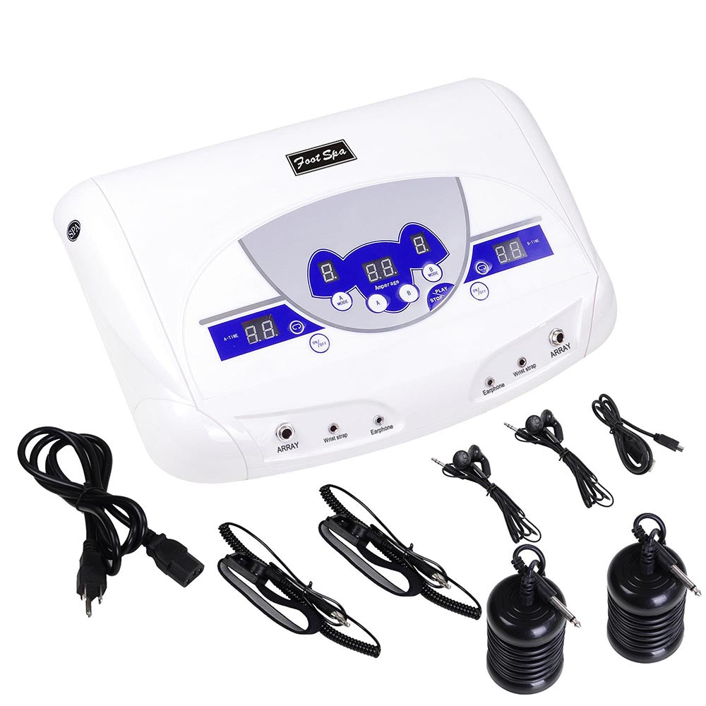 Yescom Ionic Detox Foot Spa Machine Massage Tub Kit with Arrays