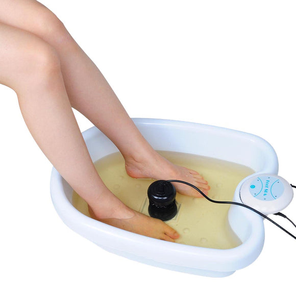 Yescom Ionic Detox Foot Bath Spa w/ Tub Pedicure Relax Image