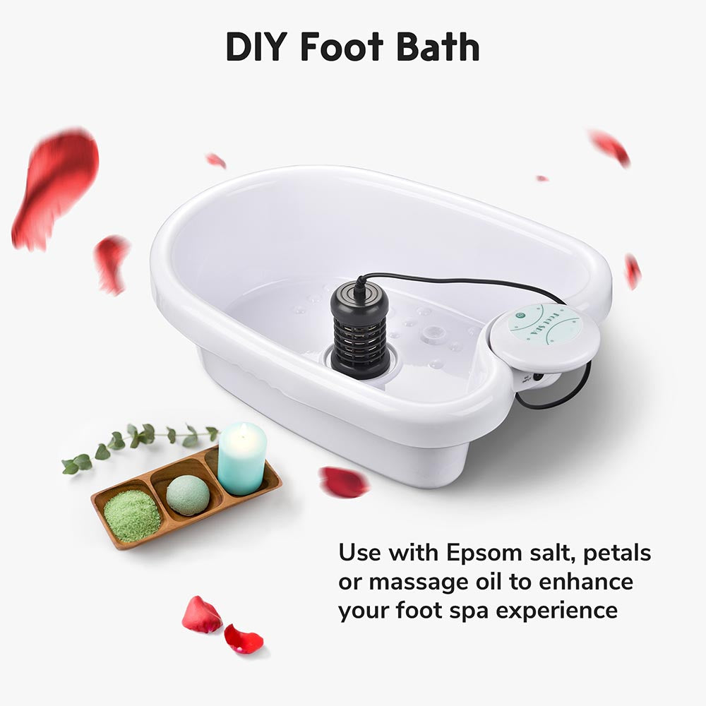 Yescom Ionic Detox Foot Bath Spa w/ Tub Pedicure Relax Image