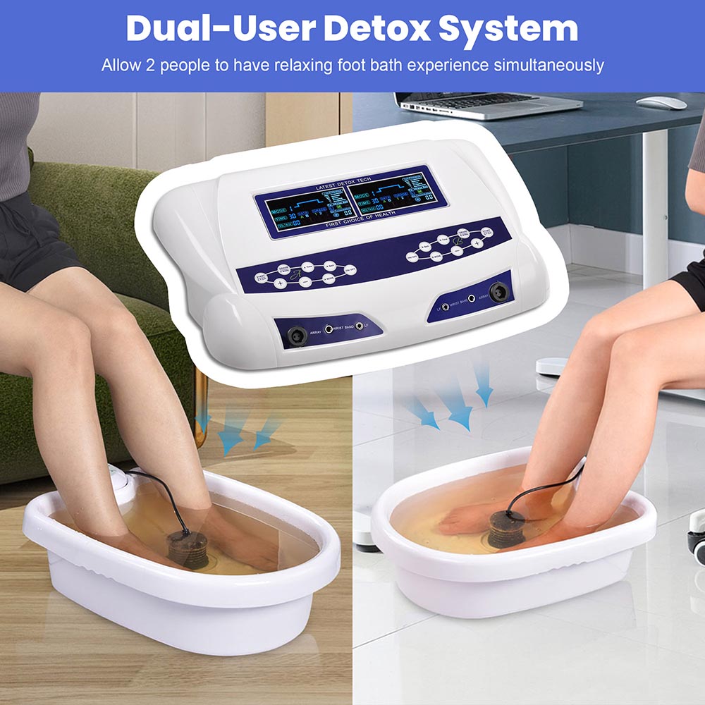 Yescom Ionic Detox Foot Spa Machine 8-Mode LCD Dual System Kit Image