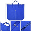 Yescom Reusable Tote Bag with Handles and Zipper Blue Polyester