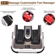 Yescom Foot Massager with Handle Heat Air Compression Shiatsu Image