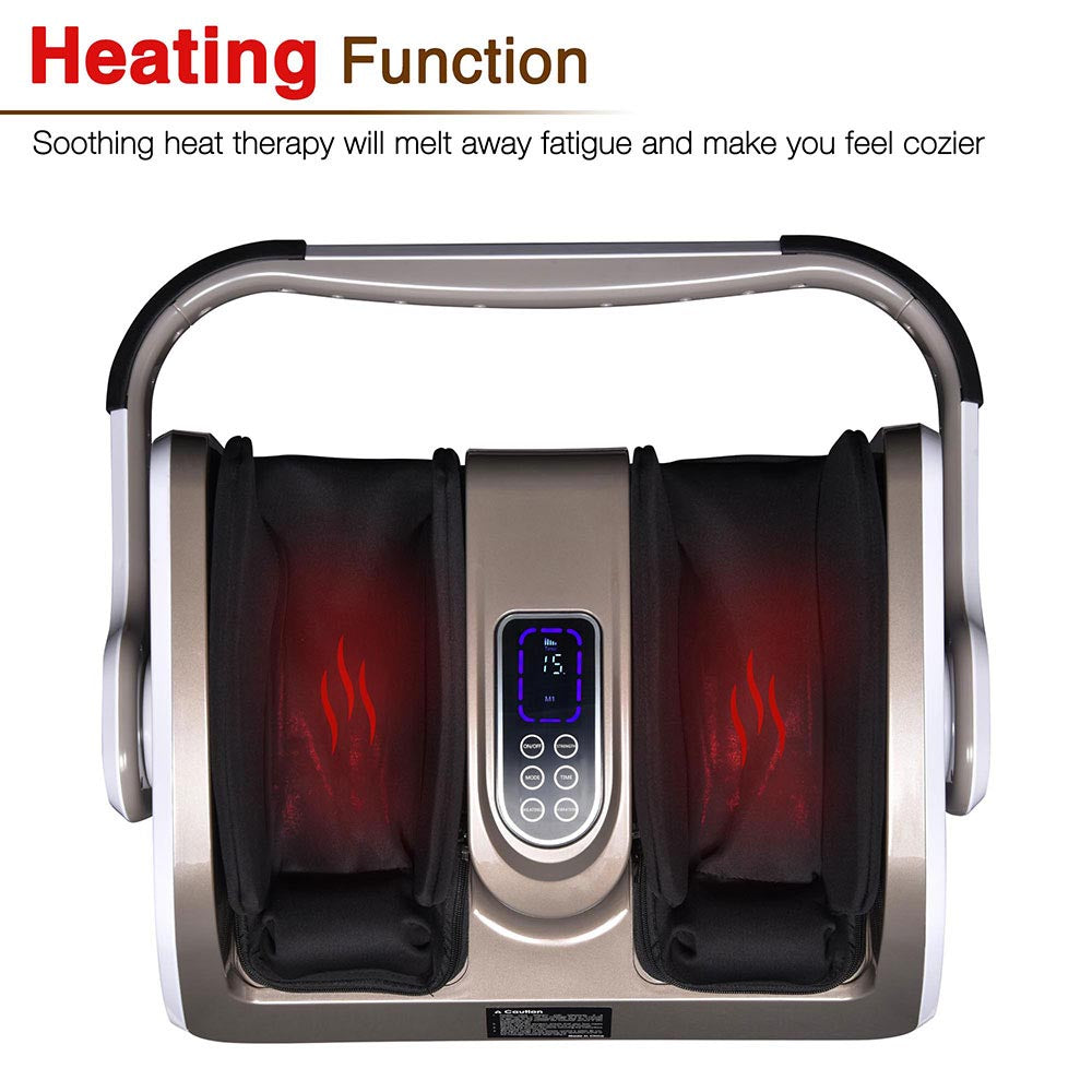 Yescom Foot Massager with Handle Heat Air Compression Shiatsu Image