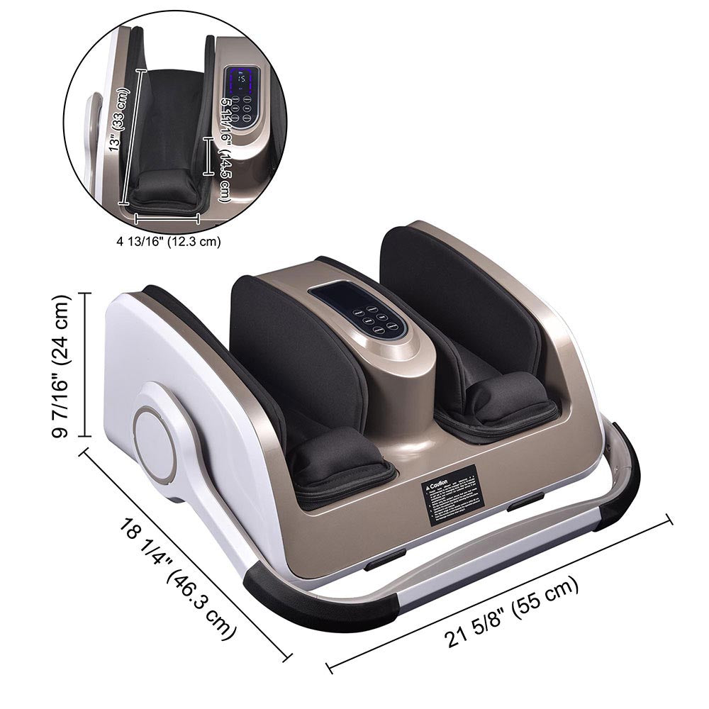 Yescom Foot Massager with Handle Heat Air Compression Shiatsu Image