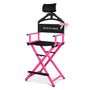 Yescom Makeup Directors Chair 28in.Tall Highback with Headrest, Pink Image