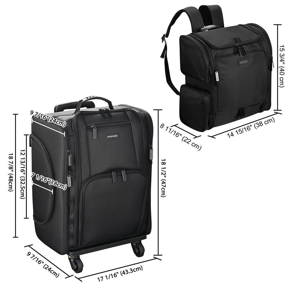 Yescom Hair Stylist Travel Case with Makeup Barber Bag Image