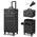 Yescom 2in1 Rolling Makeup Artist Case Lockable 4-Wheel Black Image