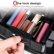 Yescom 2 in 1 Rolling Makeup Suitcase with Drawers Nylon Image