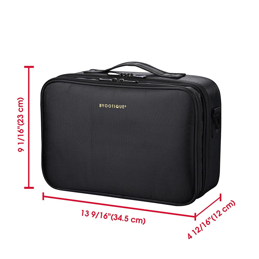 Yescom Portable Oxford Makeup Artist Soft Train Bag Case 13x9x4" Image