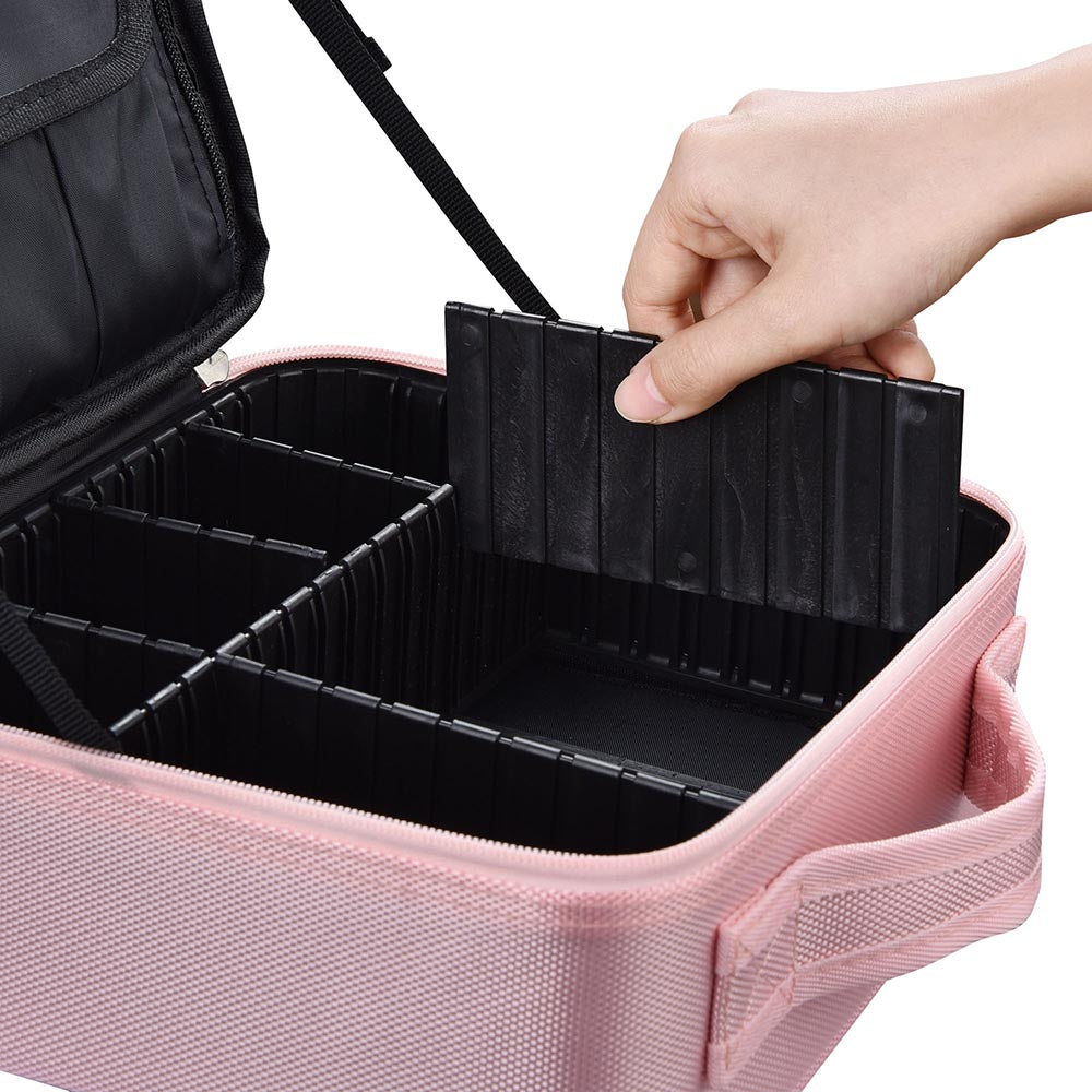 Yescom Makeup Train Case Travel Small Makeup Bag Image