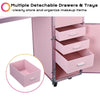 Byootique Nail Table Makeup Station Speaker Drawers Mirror