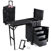 Yescom Nail Table Makeup Station Speaker Drawers Mirror,  CB Shadows Image