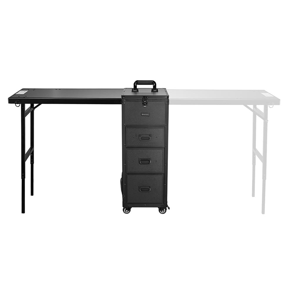 Yescom Makeup Artist Hairstylist Nail Table Workstation (Lefty & Righty) Image