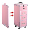 Byootique Makeup Artist Nail Tech Travel Case Workstation (Lefty & Righty) Pink (Preorder)