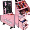 Byootique Makeup Artist Nail Tech Travel Case Workstation (Lefty & Righty) Pink (Preorder)