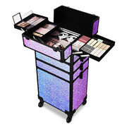 Yescom 4 in 1 Rolling Makeup Case Aluminum Keylock Image