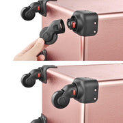 Yescom 4in1 Rolling Makeup Case Rose Gold Image