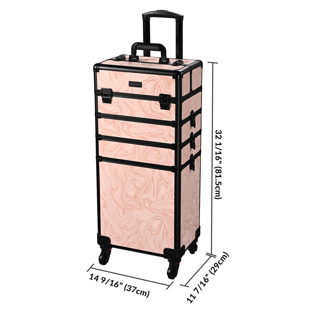 Yescom Rolling Makeup Case CoyoteButtes Artist Travel Case Image