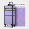 Byootique Rolling Makeup Case ForgetMeNo Artist Travel Case