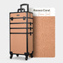 Yescom Rolling Makeup Case Rococo Artist Travel Case, Rococo Coral Image