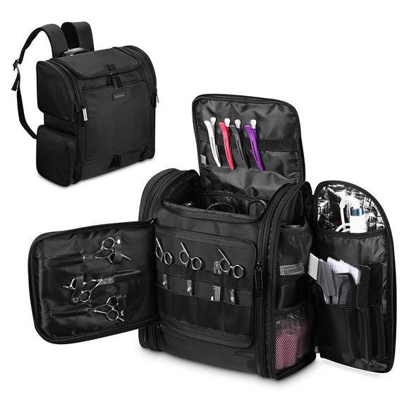 Yescom Pro Artist Makeup Barber Bag Backpack Travel Image