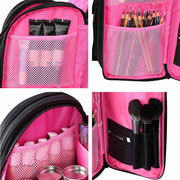 Yescom Pro Artist Makeup Barber Hairstylist Backpack Pink Image