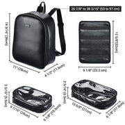 Yescom Makeup Artist Backpack w/ 4 Clear Pouches Image