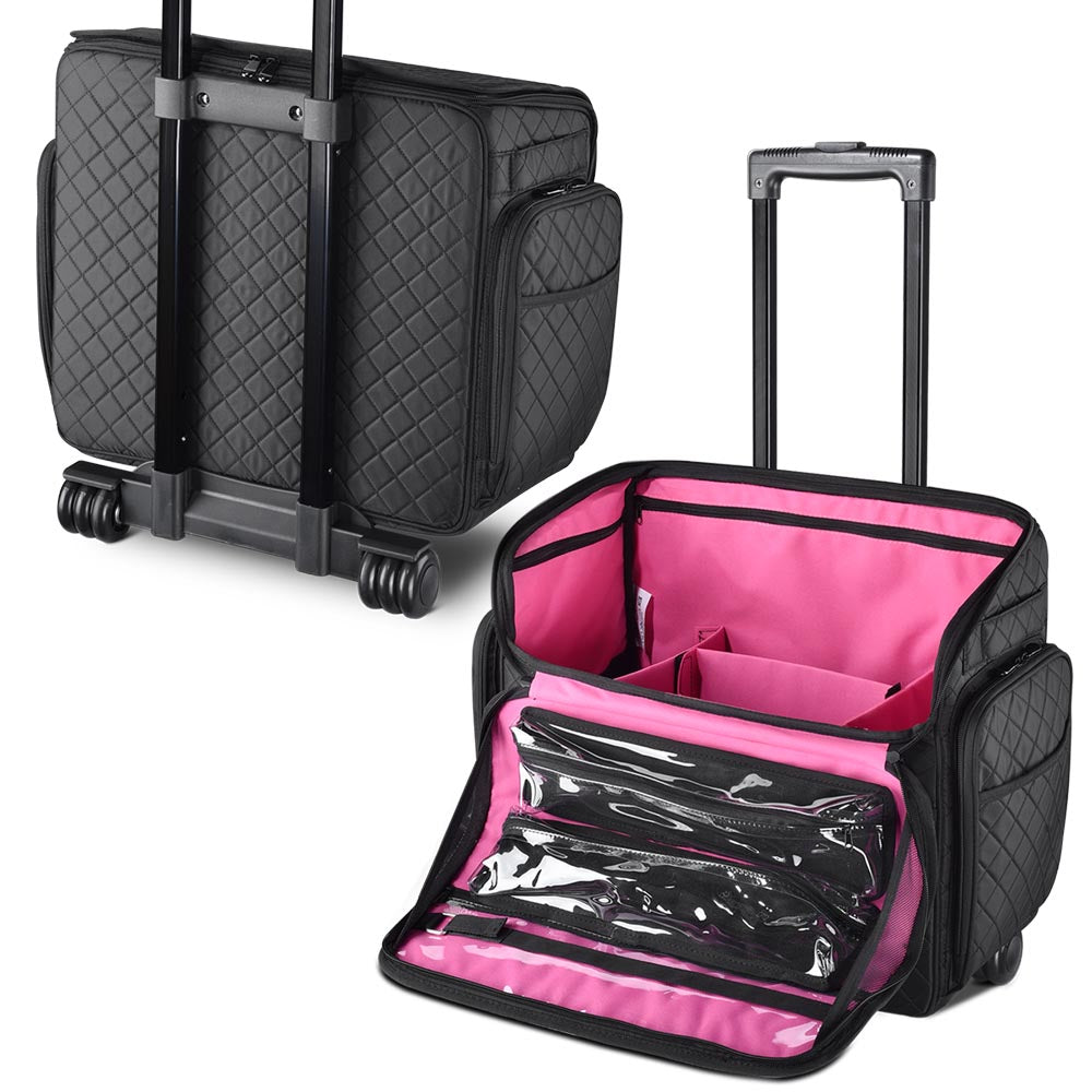 Yescom Rolling Hair Stylist Makeup Artist Hobby Case Image