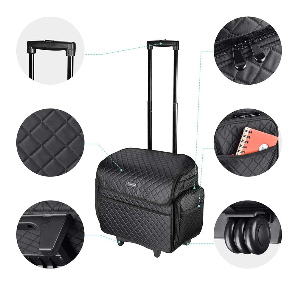 Yescom Rolling Hair Stylist Makeup Artist Hobby Case Image