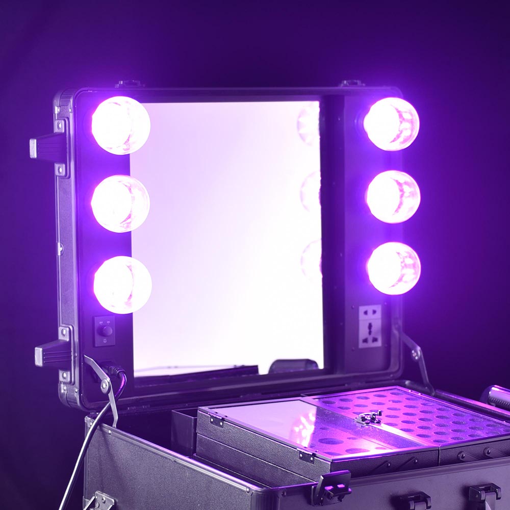 Yescom Makeup Mirror Light Light Bulbs Purple 3W E27 6 Pack Image