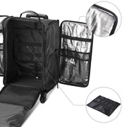 Yescom Rolling Case with Detach Trolley Wheels & Compartments Image