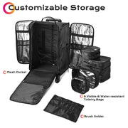 Yescom Rolling Case with Detach Trolley Wheels & Compartments Image