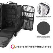 Yescom Rolling Case with Detach Trolley Wheels & Compartments Image