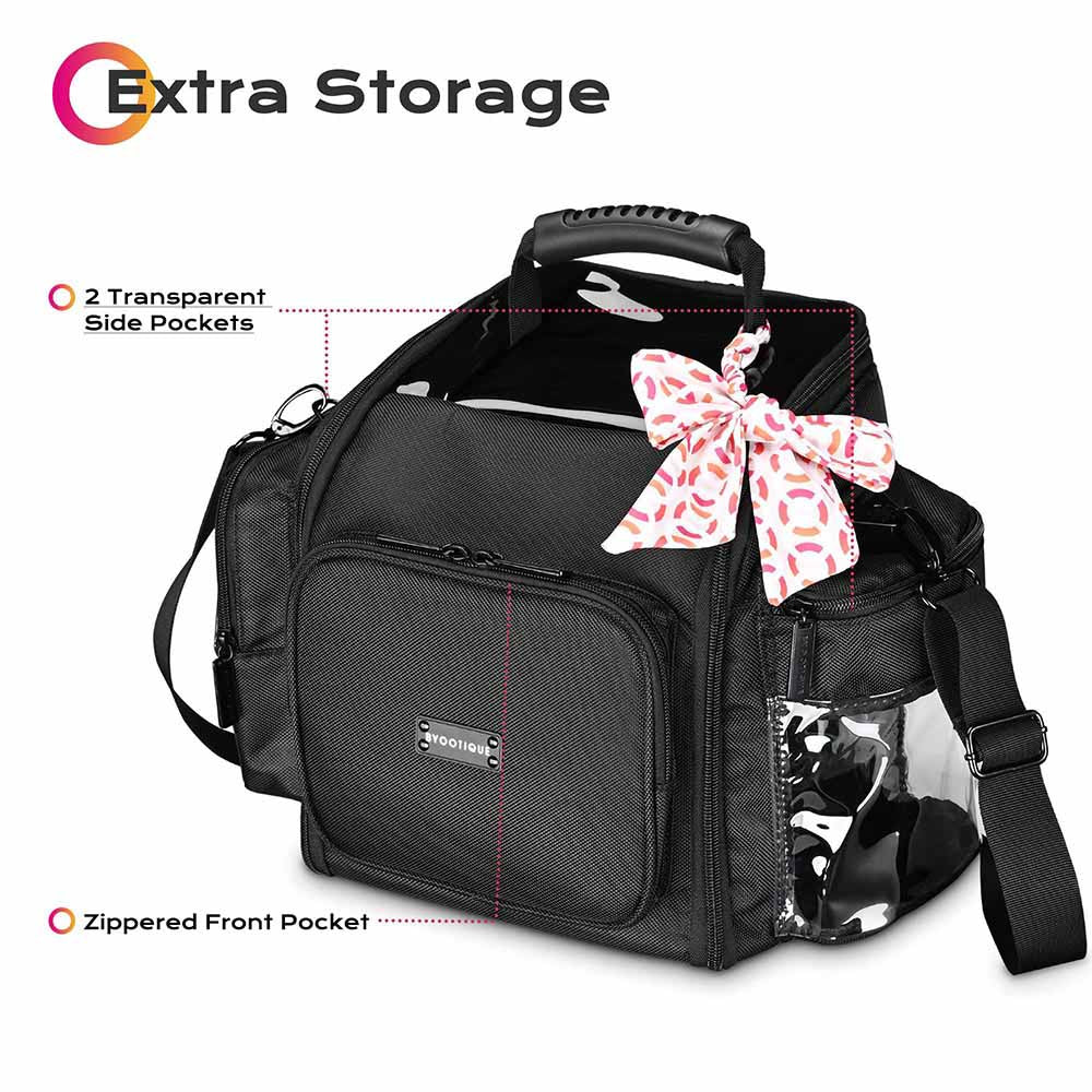 Yescom Large Makeup Bag with Shoulder Strap & Handle 1680D Nylon Image