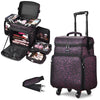 Byootique Hair Stylist Rolling Case Makeup Organizer 2-Tier